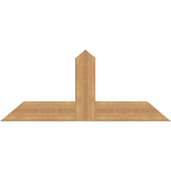 Ekena Millwork Portland Timber Gable Bracket, Western Red Cedar, 48"W x 20"H x 3 1/2"D x 5 1/2"F, 10/12 Pitch GBW048X20X0406POR00SWR - main